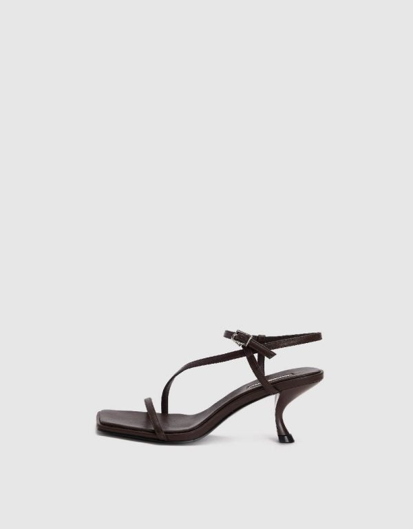 Heeled Square Toe Sandals - Image 8