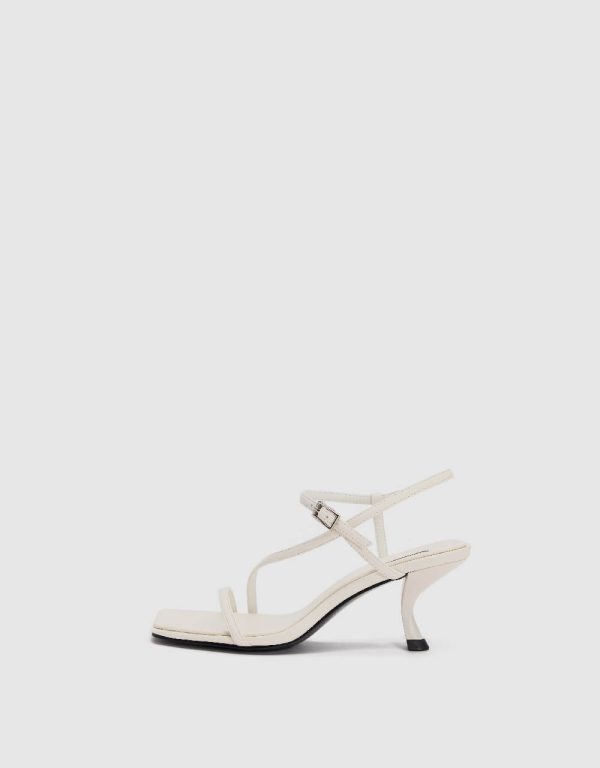 Heeled Square Toe Sandals - Image 2