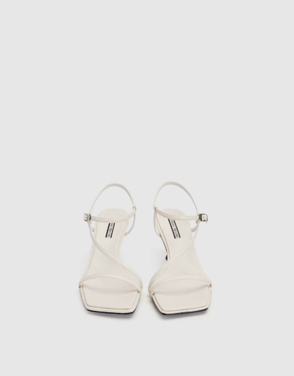 Heeled Square Toe Sandals - Image 3