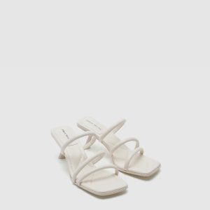 Square Toe Heeled Slippers
