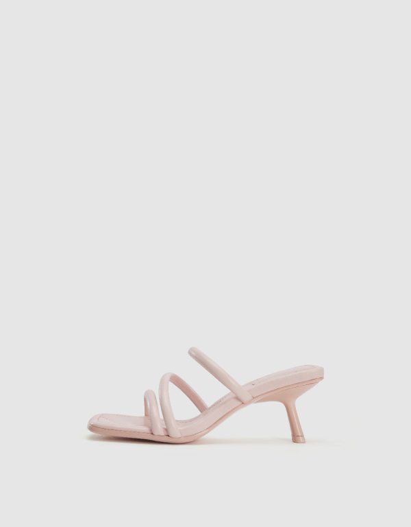 Heeled Square Toe Slippers - Image 2