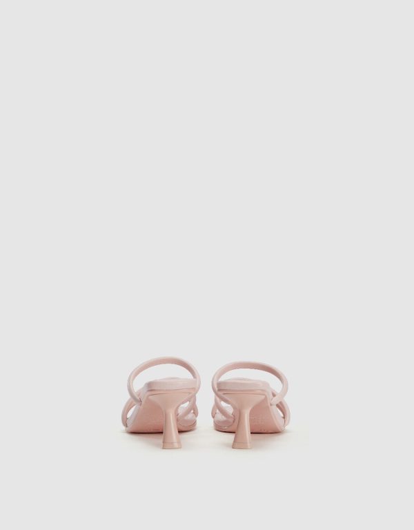 Heeled Square Toe Slippers - Image 3