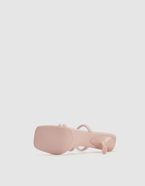 Heeled Square Toe Slippers - Image 4