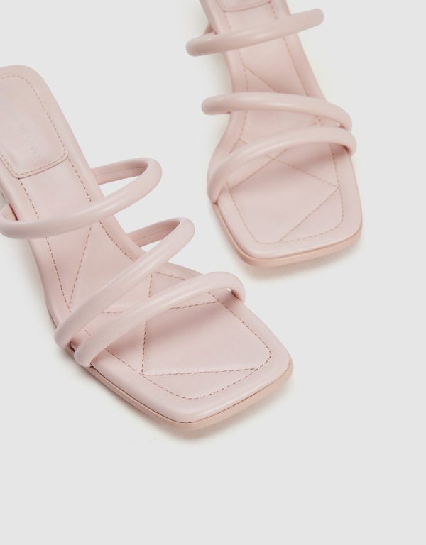 Heeled Square Toe Slippers - Image 7