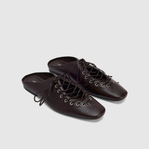 Lace Up Slippers