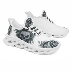 Sneakers Skull Print Fashion Shoes Breathable Low Top