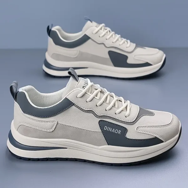 Fashion Sneakers - Comfortable Durable Low-Top Lace-Up Design - Image 2