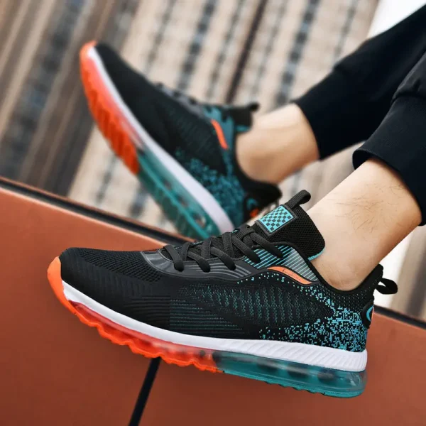 Running Shoes - Lightweight Breathable Sneakers with Cushioned Outsole - Image 2